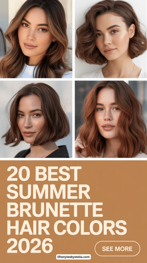 Summer Brunette Hair Colors 2026