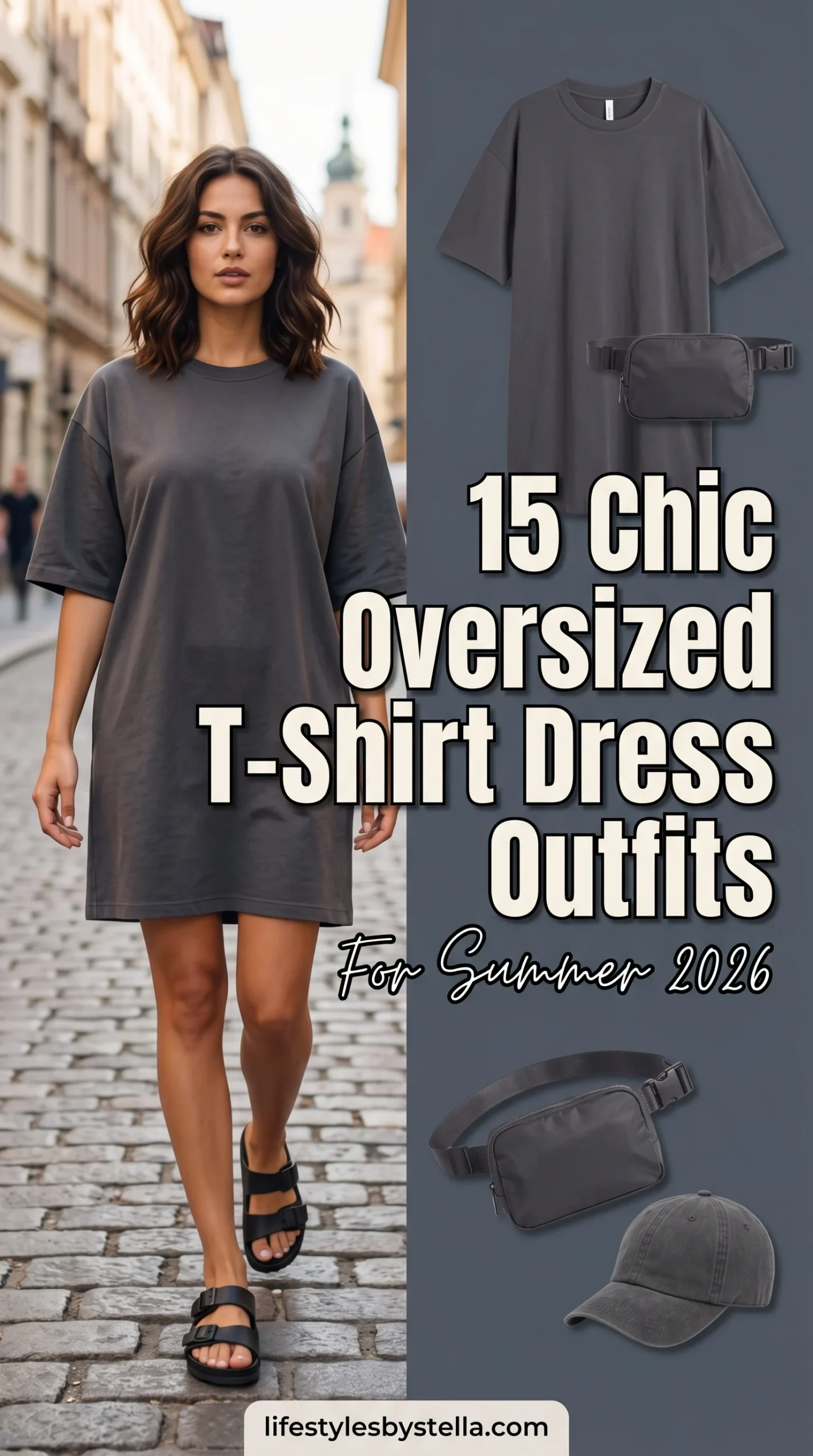 Oversized T-Shirt Dress Outfits for Summer 2026