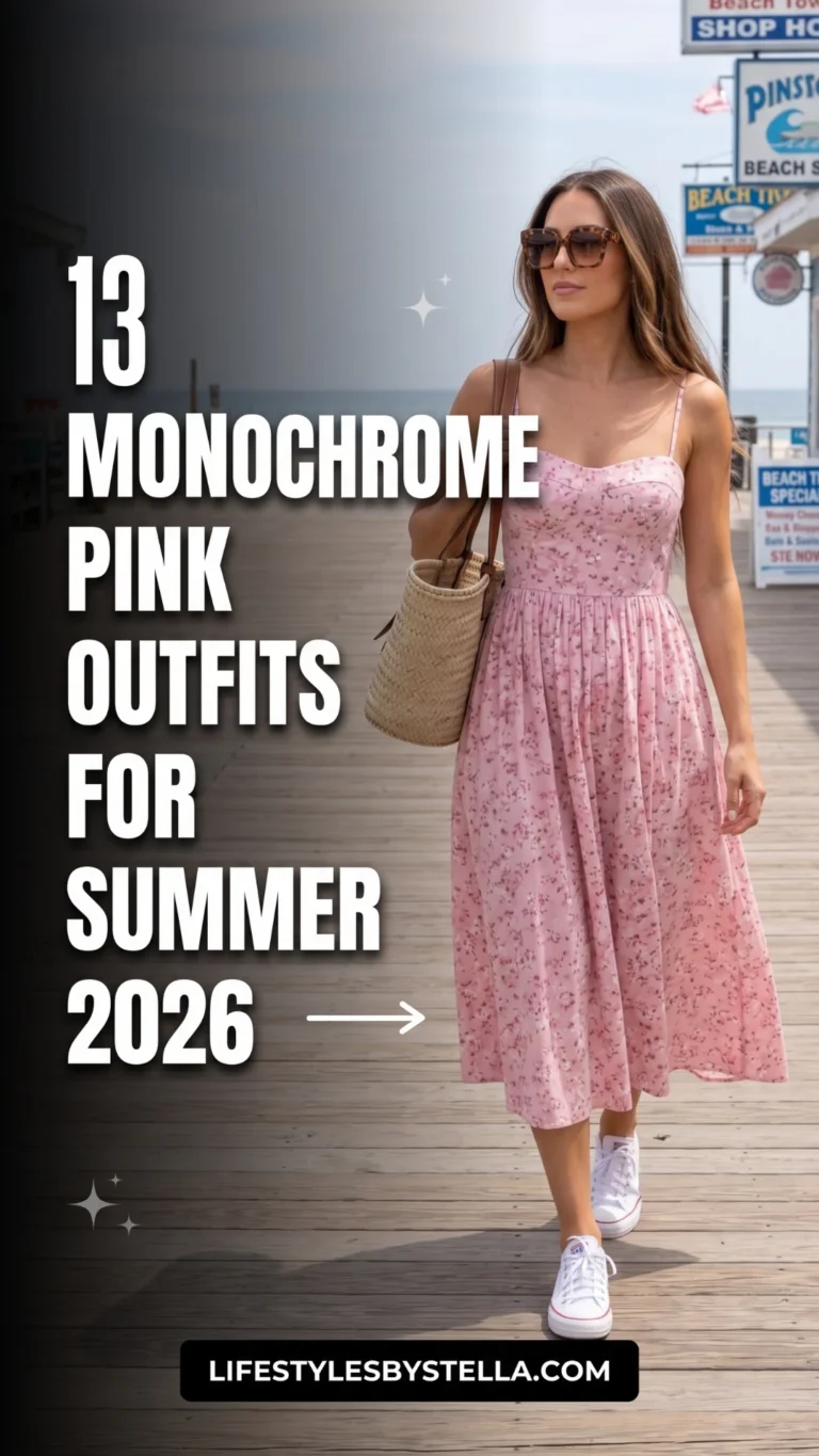 Monochrome Pink Outfits for Summer 2026