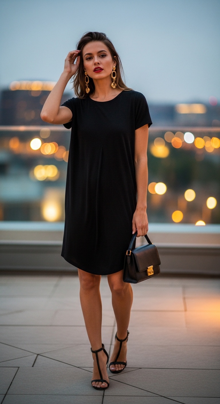 how to style a t-shirt dress
